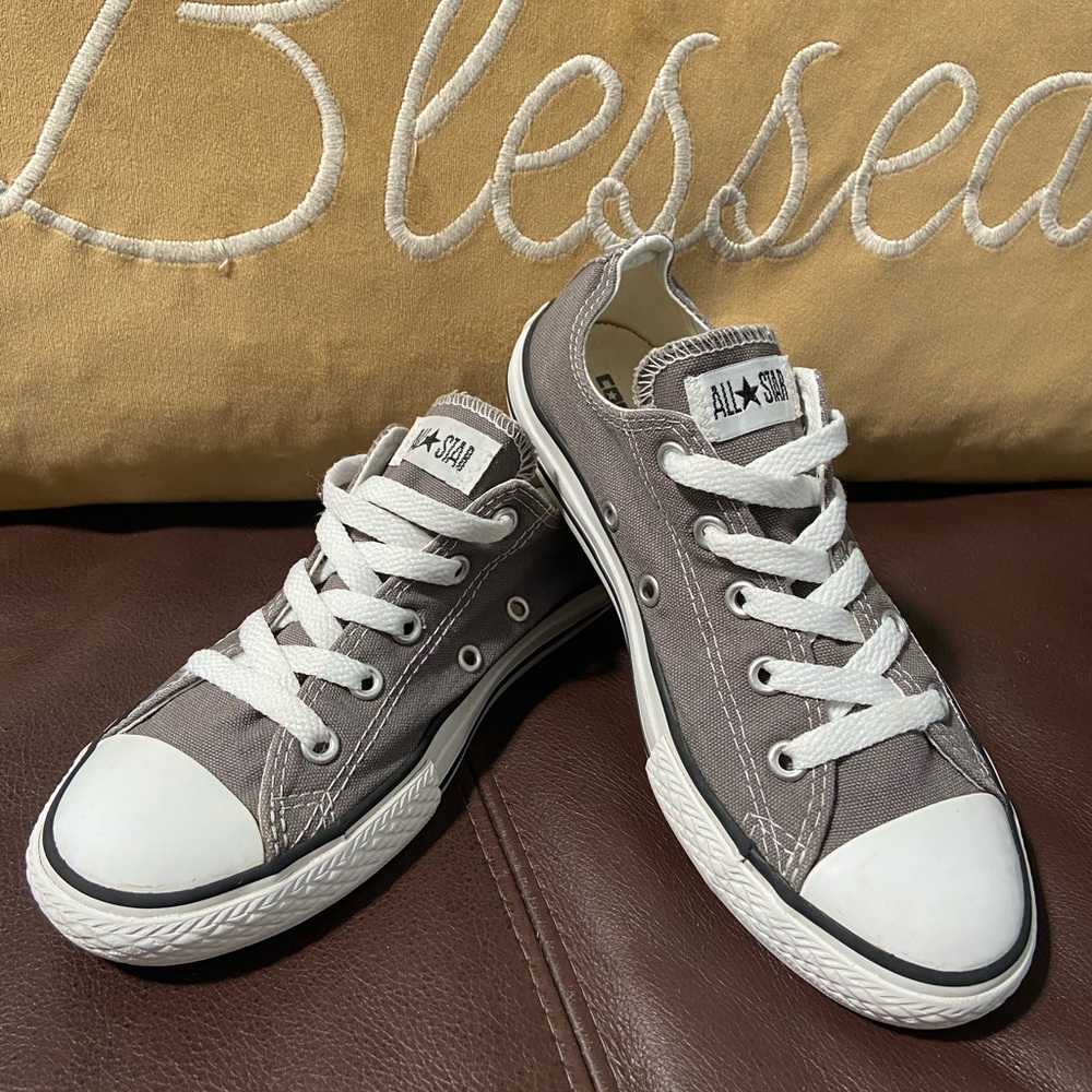 Converse All Star gray sneakers size 2